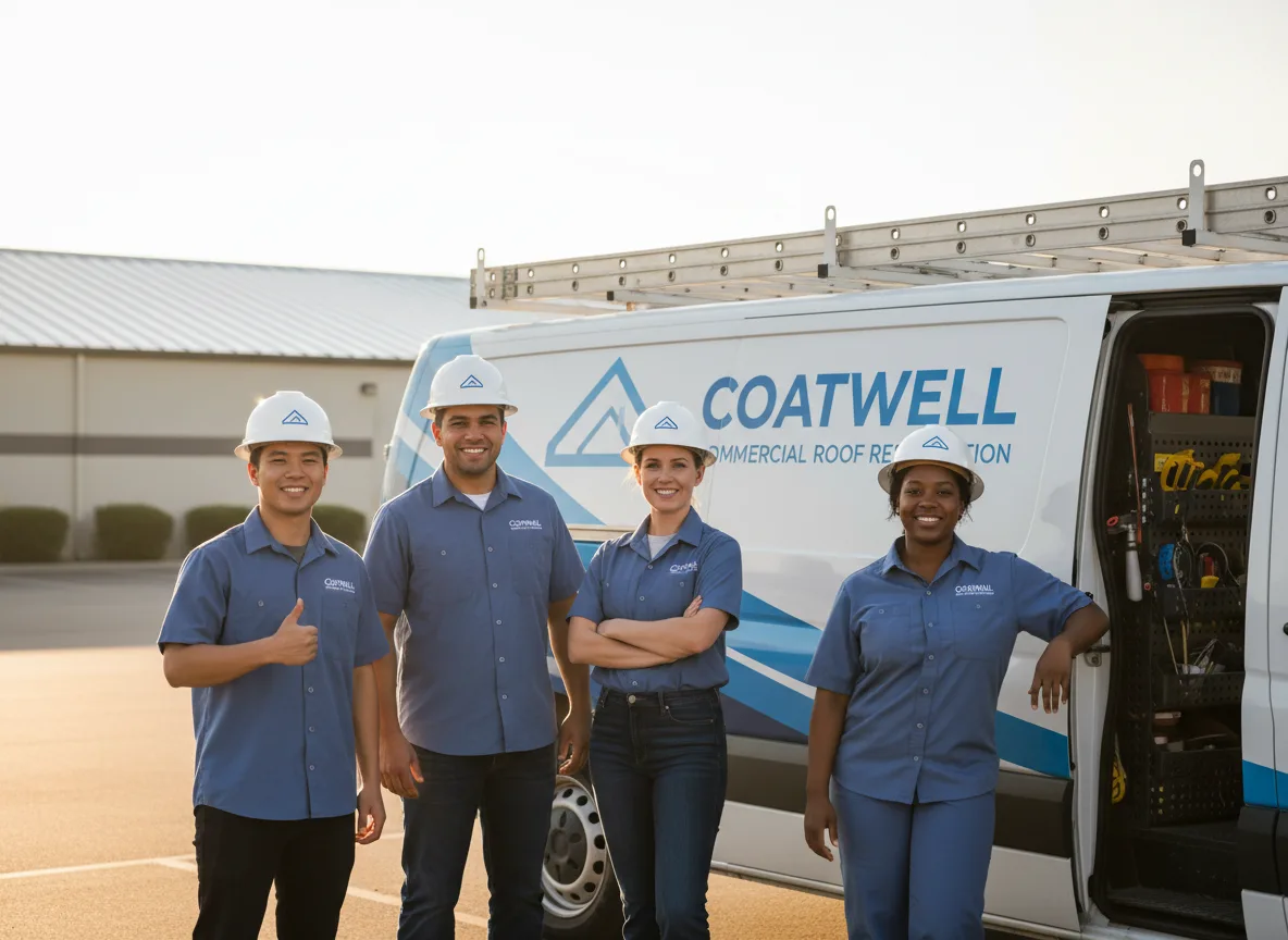 Commercial roof coating company in Montrose, IA