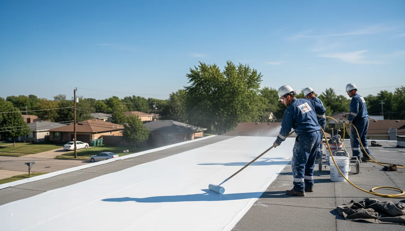 Commercial roof coating in Montrose, IA near me